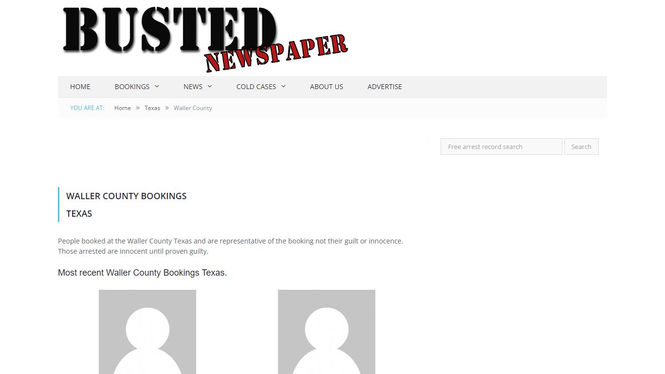 Waller County, TX Mugshots - BUSTEDNEWSPAPER.COM